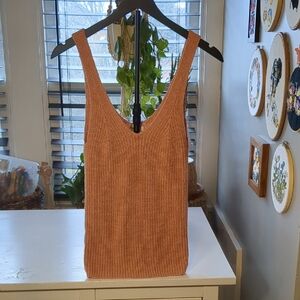 Madewell Rust Knit Tank Top